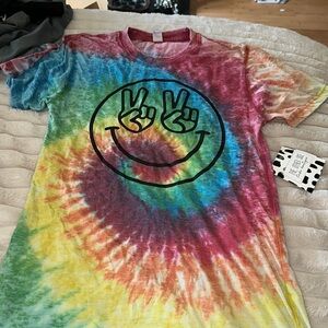 Size small/medium hippie, tie-dye shirt